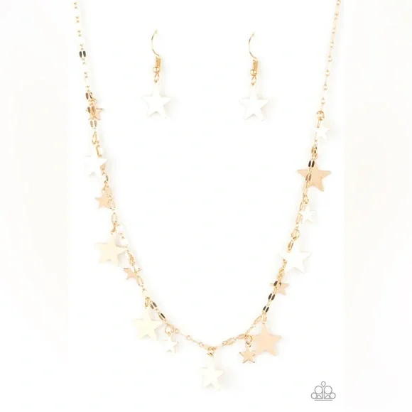 Starry Shindig Gold Necklace - Picture 2 of 3